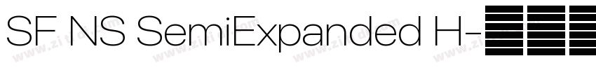 SF NS SemiExpanded H字体转换 SF NS SemiExpanded H字体转换